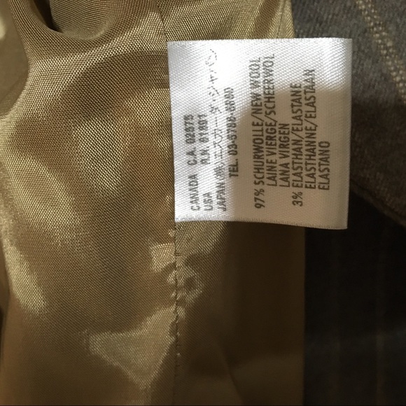 ESCADA Gold Pinstripe Jacket Size 36 - Picture 6 of 8